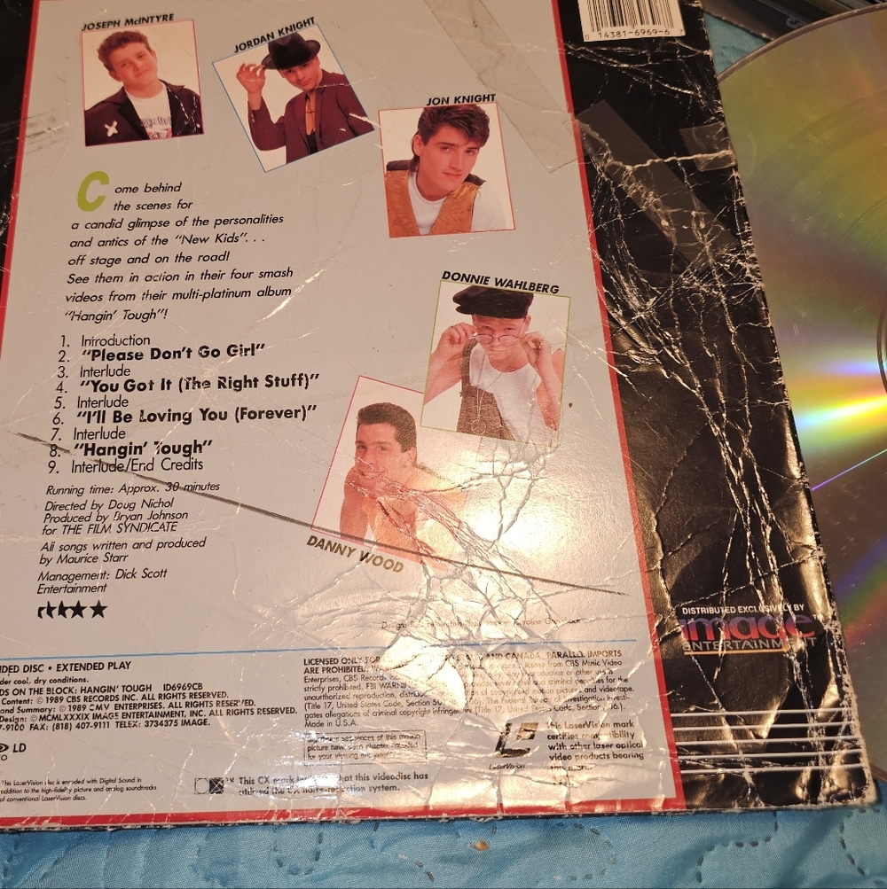 New Kids on the Block - Hangin' Tough Live 1989 Laserdisc LD‎ NTSC ID6960CB - Picture 3 of 6